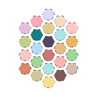 Pastel hexagons T-Shirt