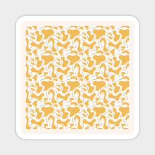 Seamless pattern abstract orange Magnet