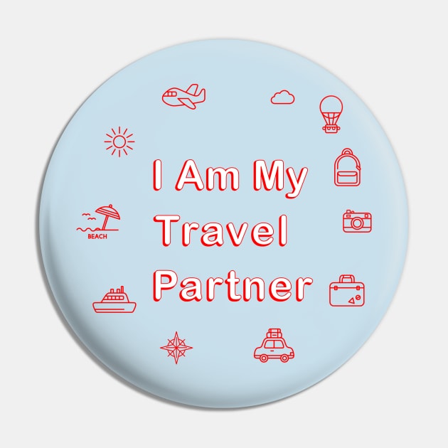 Solo Traveller Life Pin by Geoji 