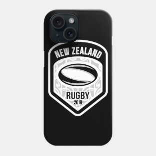 New Zealand Rugby with Maori Back Design Phone Case