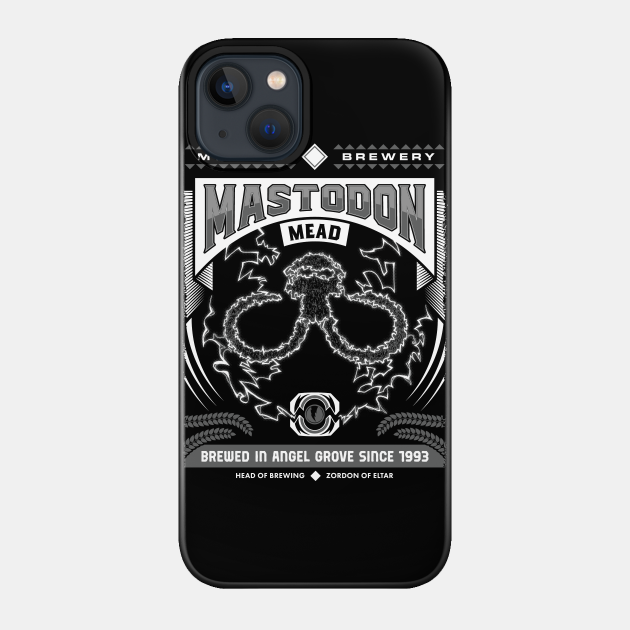 Mighty Brews - Black Mastodon - Power Rangers - Phone Case