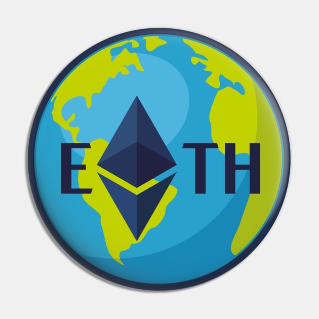 Ethereum Earth Origin Pin by FunawayHit