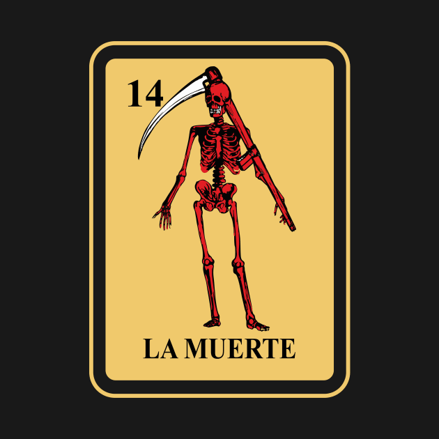 Mexican La Muerte lottery traditional Reaper by FunnyphskStore