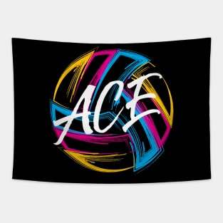 Volleyball ACE Tee Shirt Tapestry