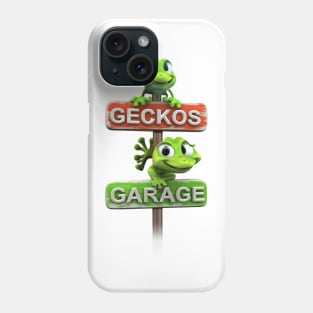 Gecko's Garage Adventures - Cool Automotive Art for Enthusiasts Phone Case