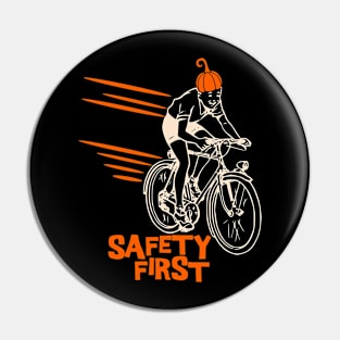 Halloween Safety First Bicycle Pin