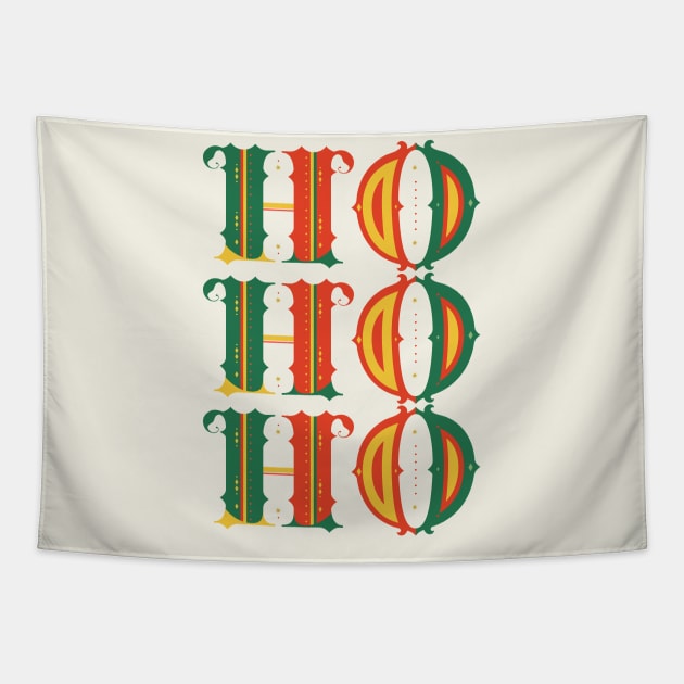 Ho Ho Ho Tapestry by bluehair