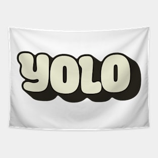 YOLO Bubbles On Light Tapestry