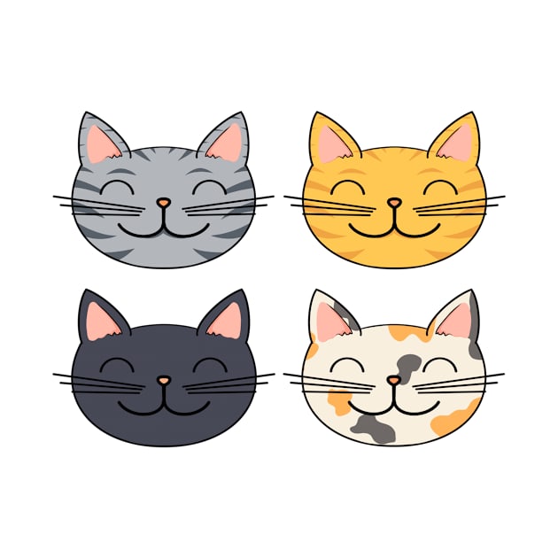 Smiling Cats by Cat Club