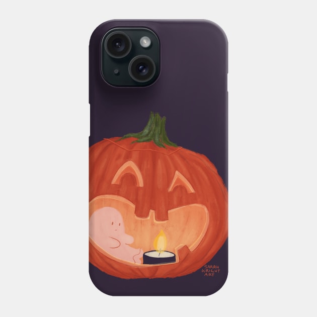 Halloween Ghost Phone Case by SarahWrightArt