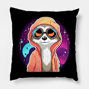 Meerkat Illustration Pillow