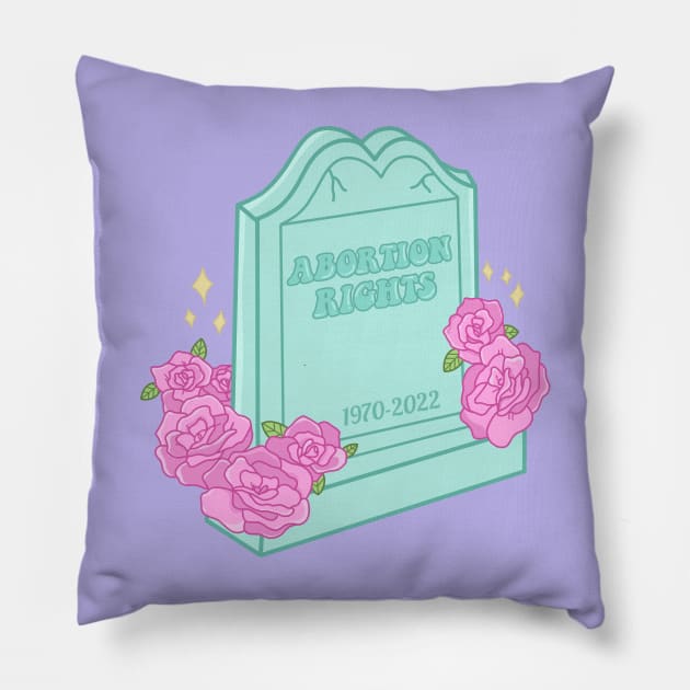 womans right grave Pillow by Dr.Bear