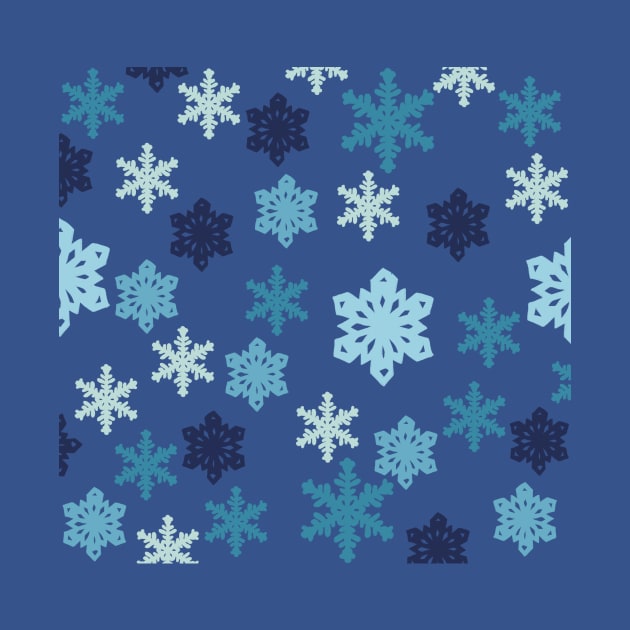 Blue snowflakes by Valeria Frustaci 