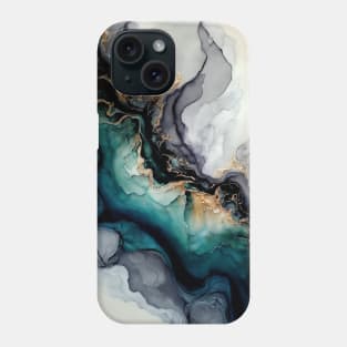 Salty Waters - Abstract Alcohol Ink Resin Art Phone Case