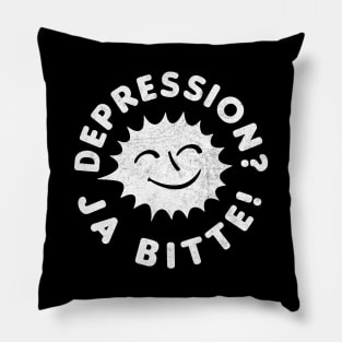 Depression - Ja Bitte! Pillow