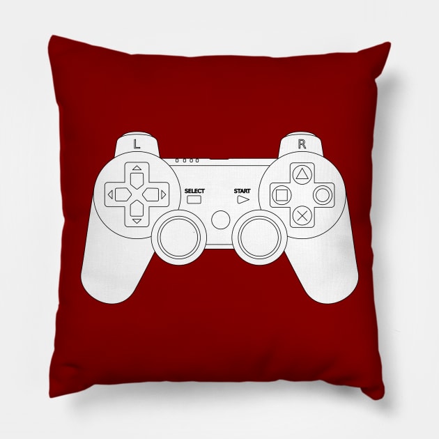 Video Game Inspired Console Playstation 3 Dualshock Gamepad Pillow by rayrayray90