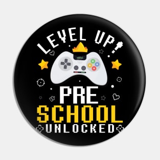 Gamer Fans Students Level Up Preschool Unlocked First Day Of School Pin