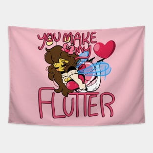 You Make My Heart Flutter Tapestry