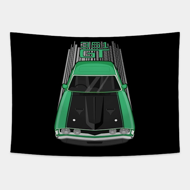 Ford Falcon XA GT 351 - Calypso Green and Black Tapestry by V8social