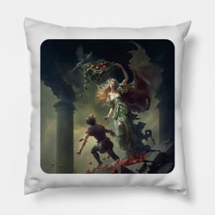 Persephone and Hades: A Tale of Love and Power Pillow