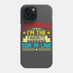 My Son In Law Is My Favorite Child Funny Family Humor Groovy Phone Case