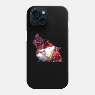 Howling Wolf Art Starry Fantasy Phone Case