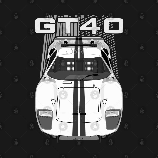 Ford GT40-white by V8social