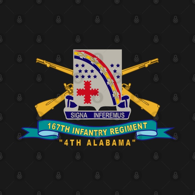 167th Infantry Regiment - DUI w Br - Ribbon - 4th Alabama X 300 by twix123844