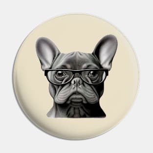 Funny French Bulldog Papa Pin