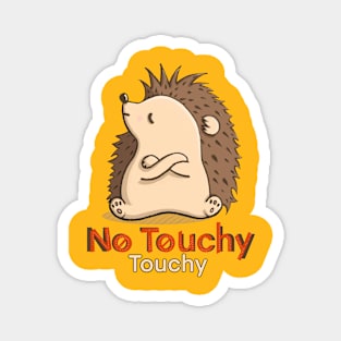 No Touchy, please! Hedgehog - Yellow Magnet