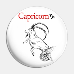 Capricorn print Pin