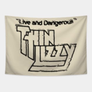 thin lizzy graffiti logo graphic Tapestry