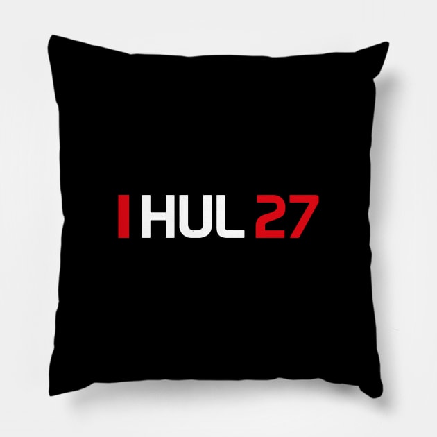 HUL 27 Design- White Text Pillow by Hotshots