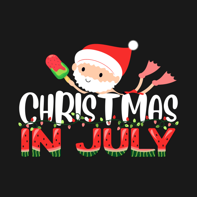 christmas in july watermelon ice pops, fun christmas in july by IYearDesign