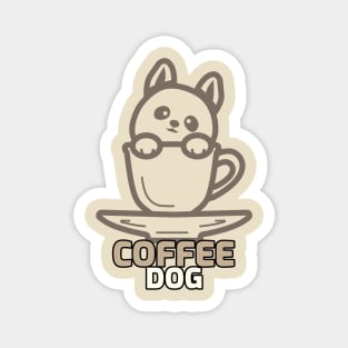 Dog Coffee Addict Magnet