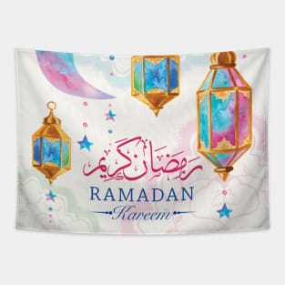 Ramadan Kareem Islamic Greeting Arabic Calligraphy Muslim Month Decorative Design Tapestry