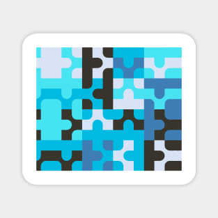 Geometric abstract pattern Magnet