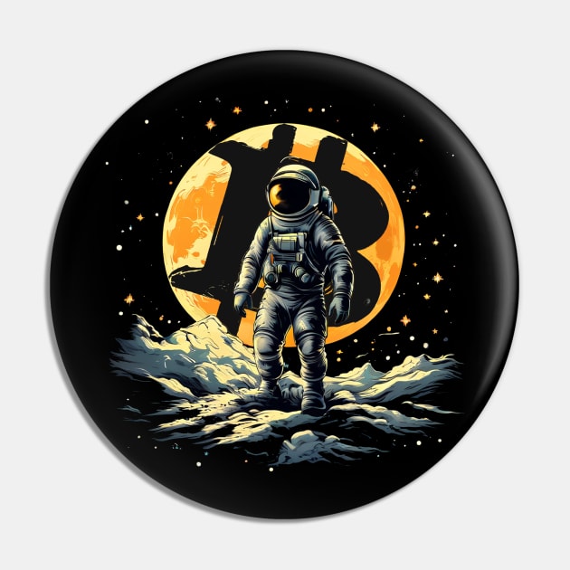 Bitcoin To The Moon Pin by Edgi