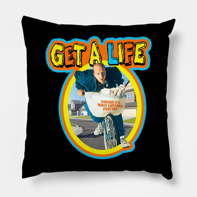 Get A Life // 90s Sitcom Pillow by Niko Neon