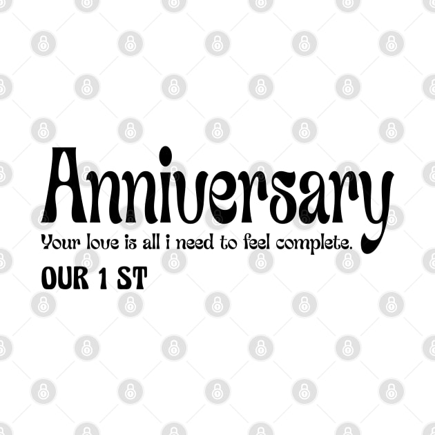 OUR FRIST ANNIVERSARY by Laterstudio