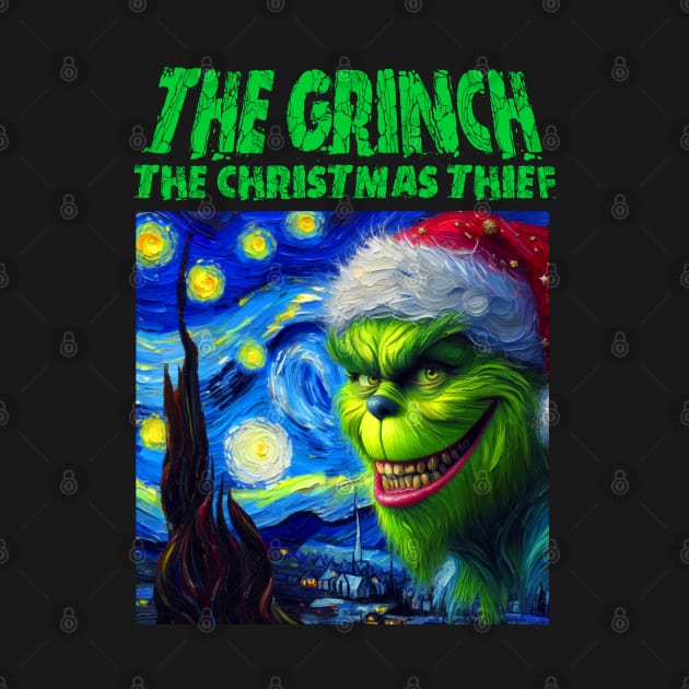 Grinch stolen starry night by FUN GOGH