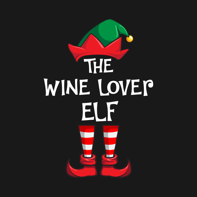 Wine Lover Elf Matching Family Christmas by hazlleylyavlda