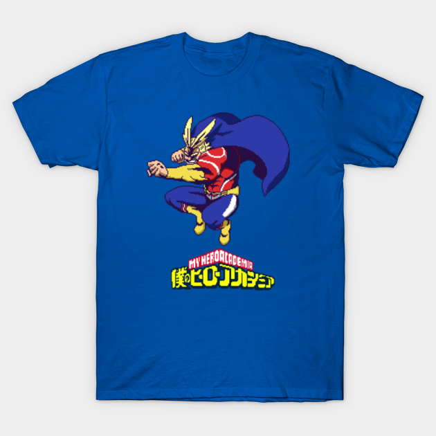 All Might My Hero Pixel Art My Hero Academia T Shirt Teepublic
