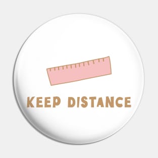 Keep distance back to school Pin