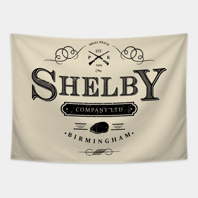 Shelby Company Ltd Logo Peaky Blinders Tapestry by Bevatron