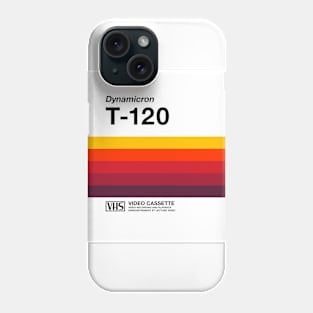 VHS cassette, case T-120 - retrowave art Phone Case