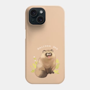 Yawning Raccoon Dog Phone Case