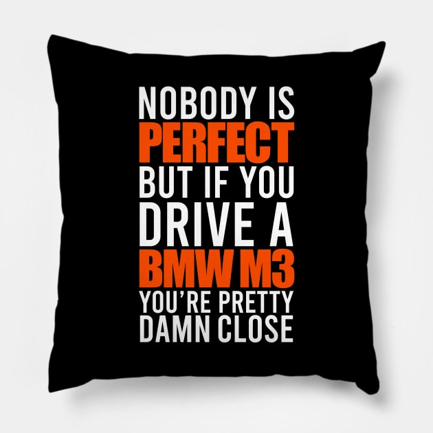 BMW M3 Owners Pillow by VrumVrum