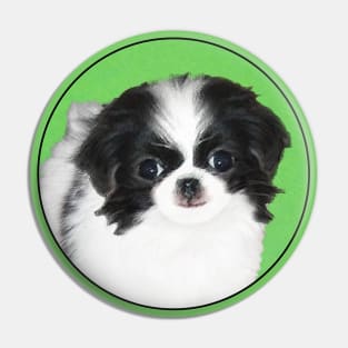 Japanese Chin Puppy Pin