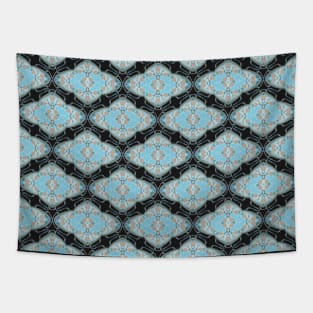 Blue Cairo pattern Tapestry